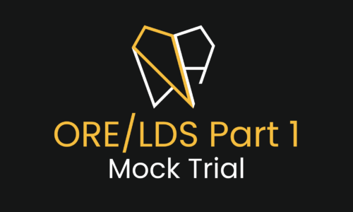 ORE & LDS Part-1 Mock Trial